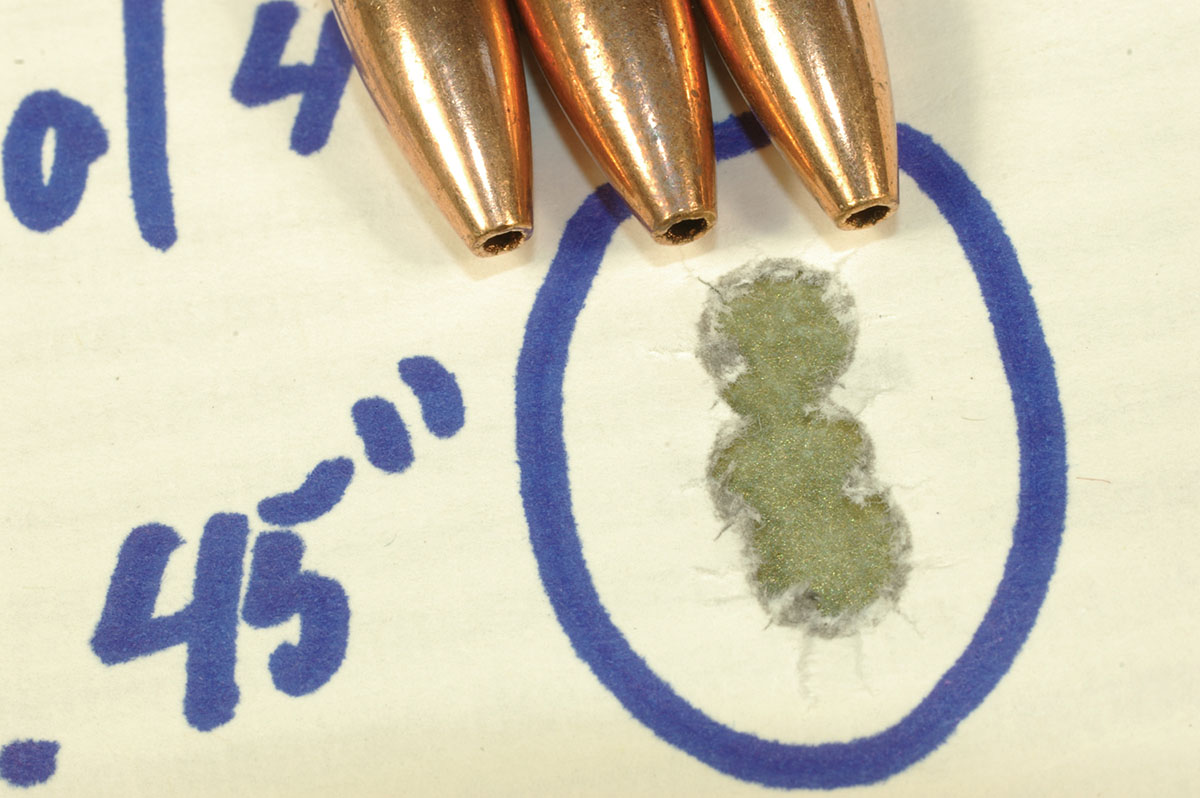 The Sierra 75-grain hollowpoint shot well in the Browning A-Bolt Varmint Stalker.