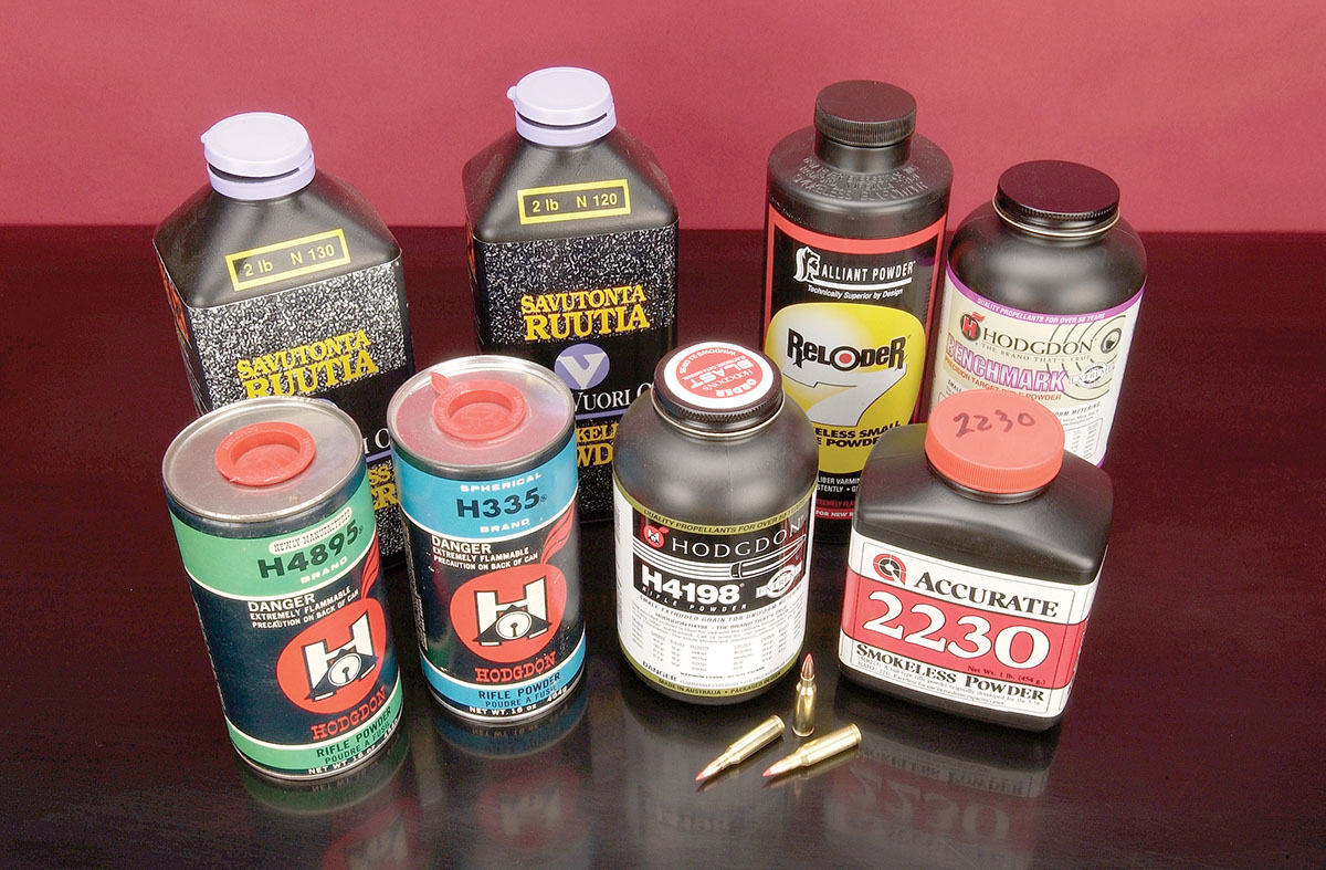 Trzoniec chose eight powders to run tests on the .20 VarTarg. Some were excellent; others were mediocre.