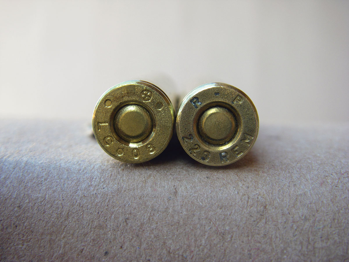 The 5.56 NATO (left) cannot be shot in standard 223 Remington chambered rifles without unsafe pressure issues. The 223 is perfectly safe in 5.56 NATO chambers.