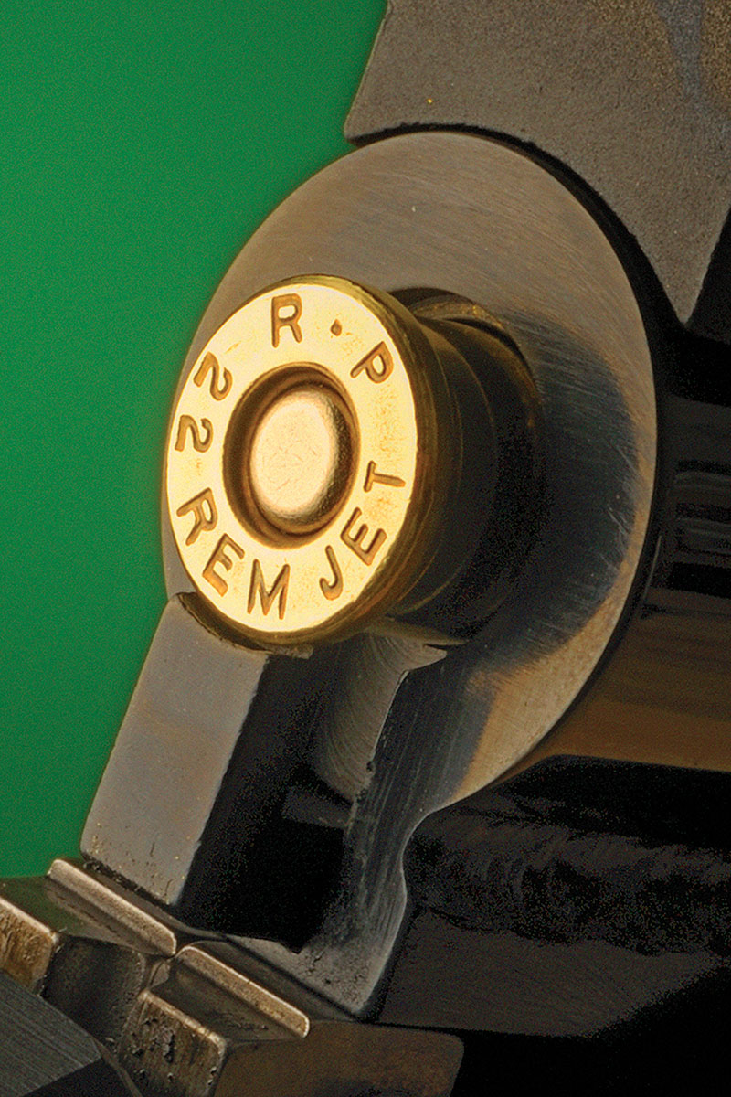 Not often done in a long barrel, the 22 Jet is a pleasure to use for small game and varmints.