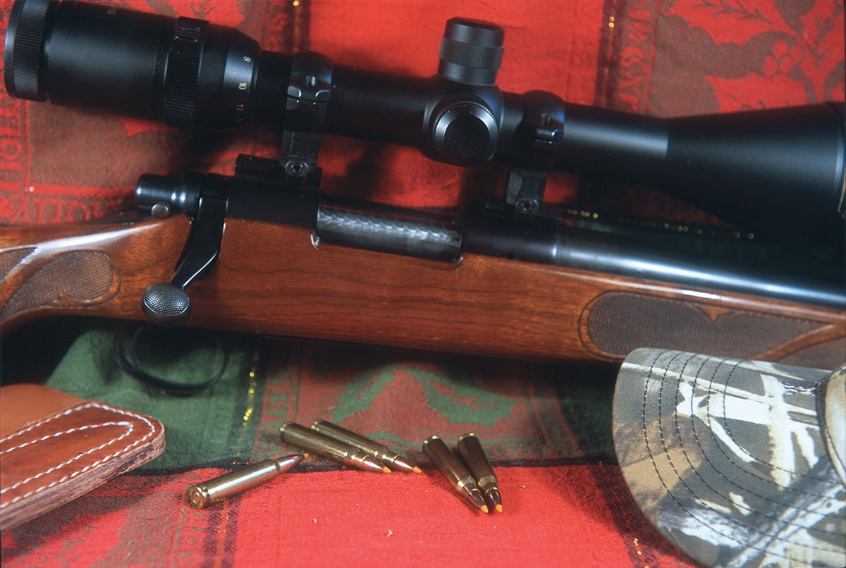 One of Dick’s favorite varmint rifles is an early Model 700 243 Winchester topped with a 4-16x56 Millet scope. It has been used to test many a bullet and powder combination.
