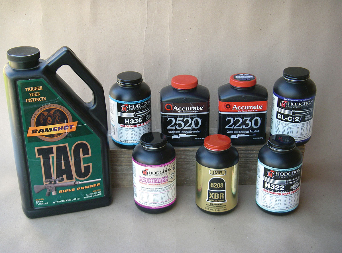 A varied assortment of powders worked well in the 6mm-204 RR.