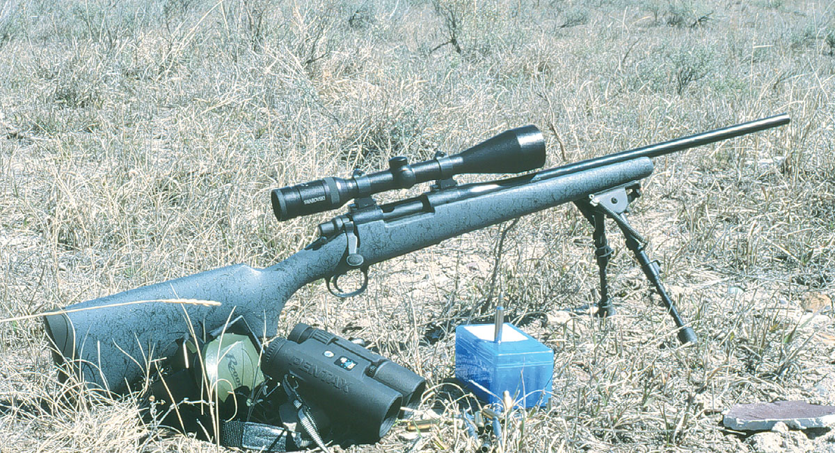 This Remington Model 700 223 Remington, worked over by Sisk Gunsmithing, makes a great gopher rifle with cast bullets.