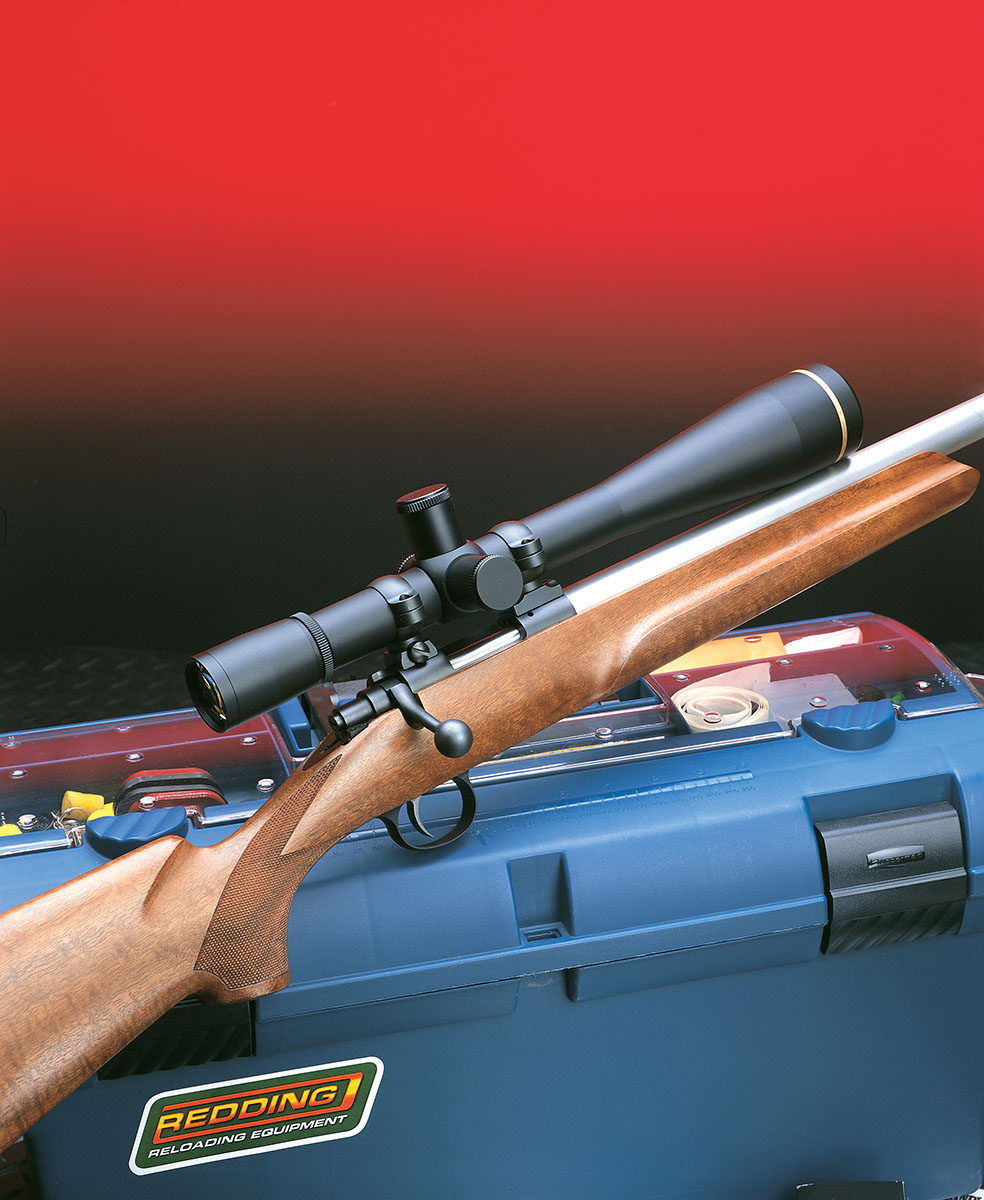 The Cooper rifle is outfitted with a 40x Leupold Competition scope.