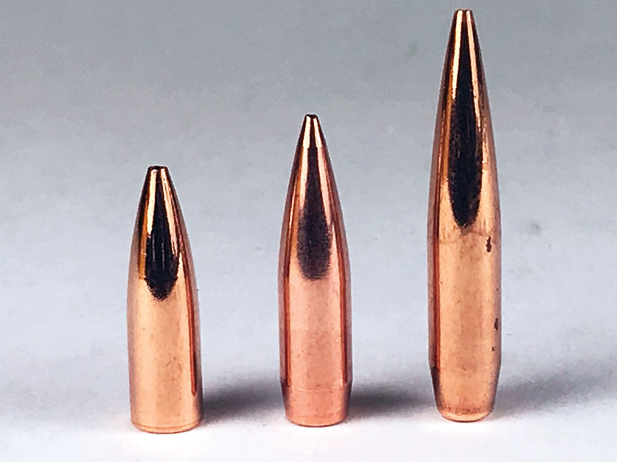 Bullets handloaded in the 224 Valkyrie included the Berger 60-grain Flat Base Varmint, Nosler 70-grain RDF and the Berger 90-grain VLD Target.
