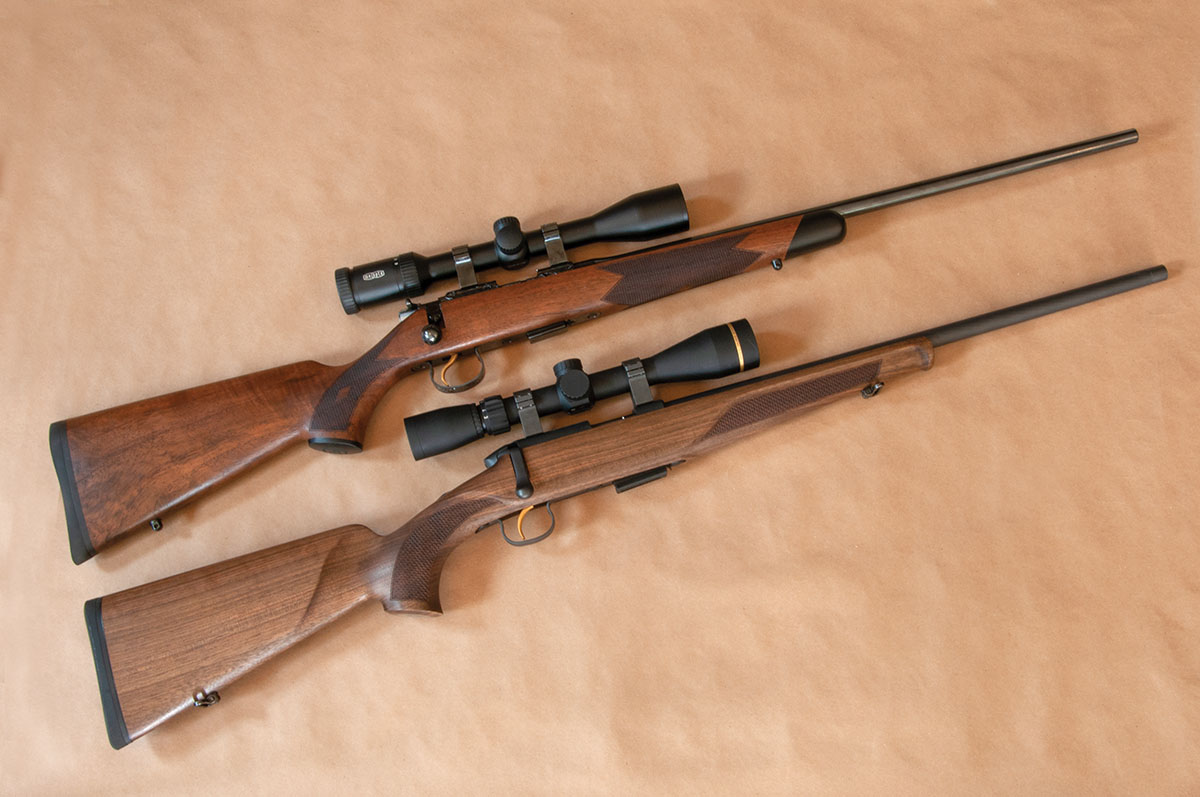 The limited edition CZ 452 Grand Finale .22 Long Rifle with a Meopta MeoPro 3-9x 40mm scope and the Steyr Zephyr II .17 Hornady Magnum Rimfire with a Leupold VX-Freedom 3-9x 40mm scope are new examples of high-end rimfire field rifles.