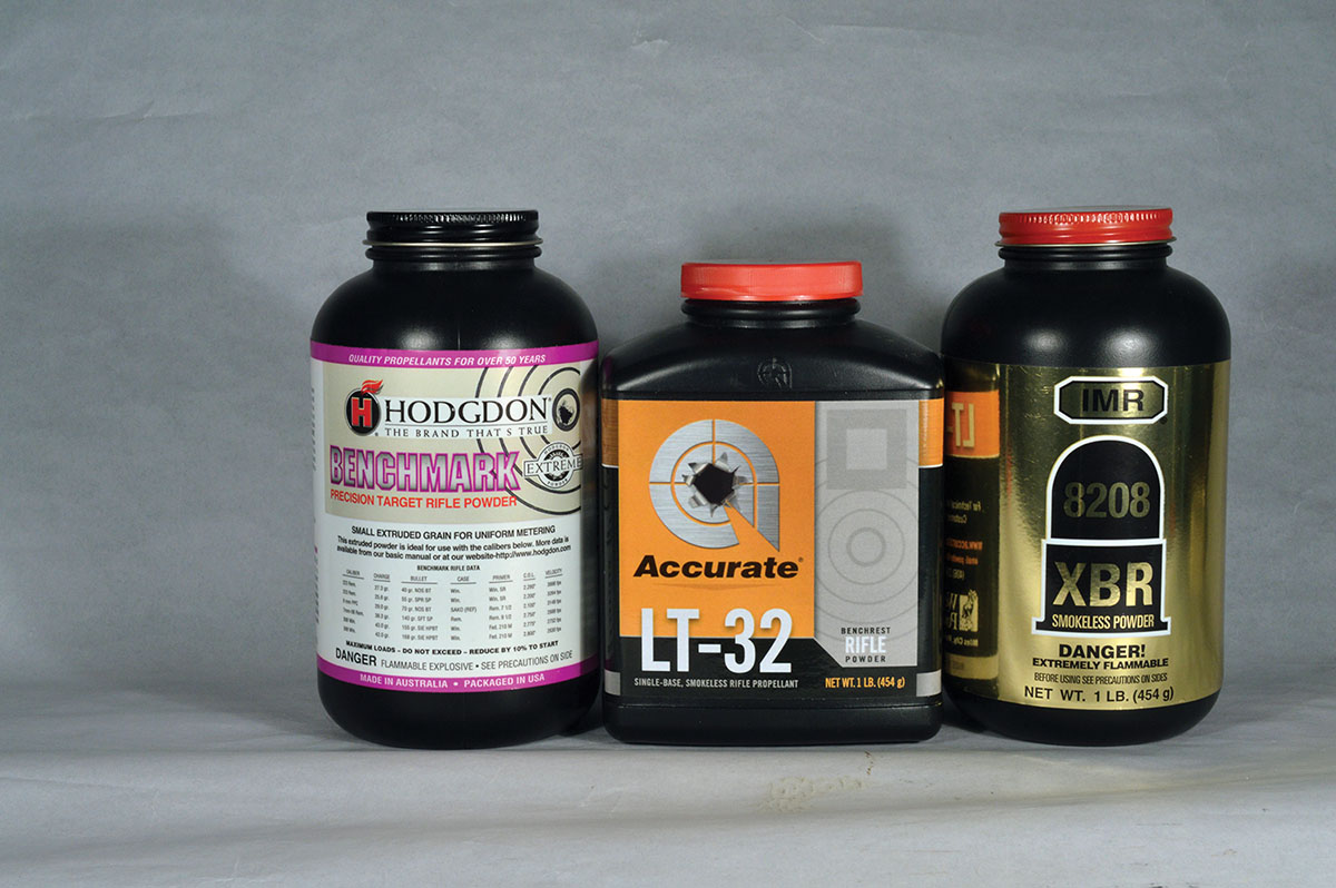 Several powders proved suitable for the .24 Nosler.