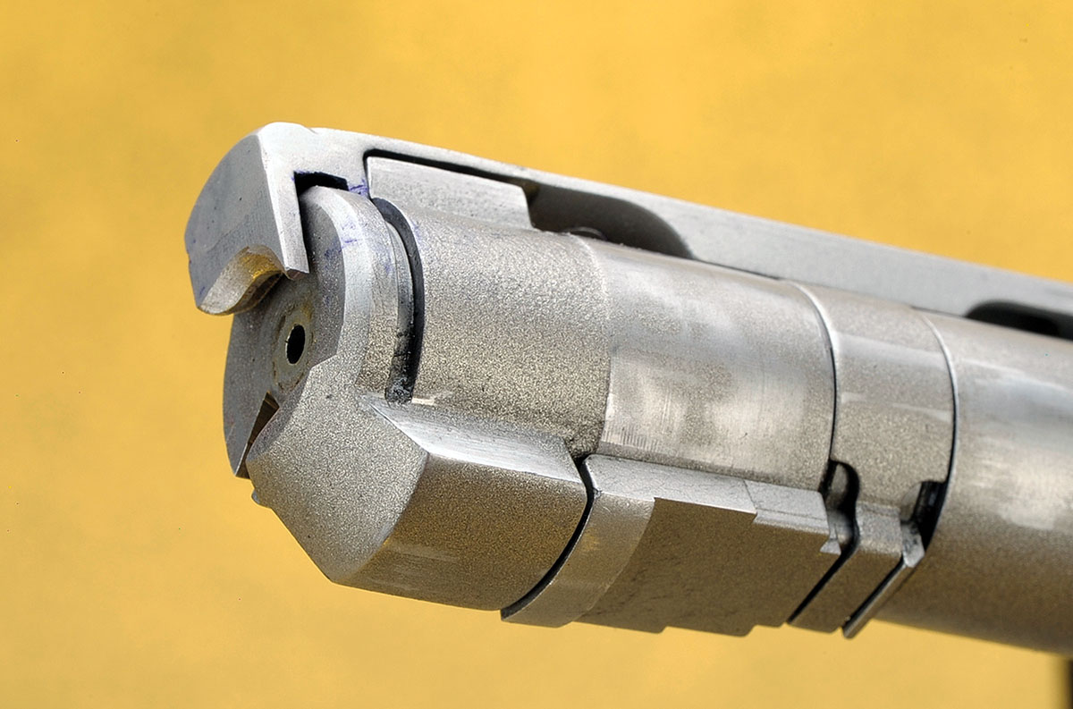 The bolt is rugged and features a large claw extractor. Two locking lugs and controlled feeding are excellent features.