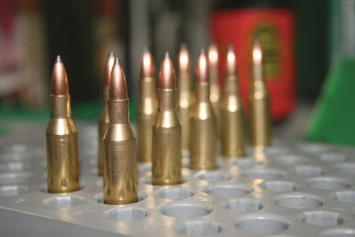 The .220 Swift loads with Sierra 65-grain SBT bullets provided 100-yard groups of .614 inch.