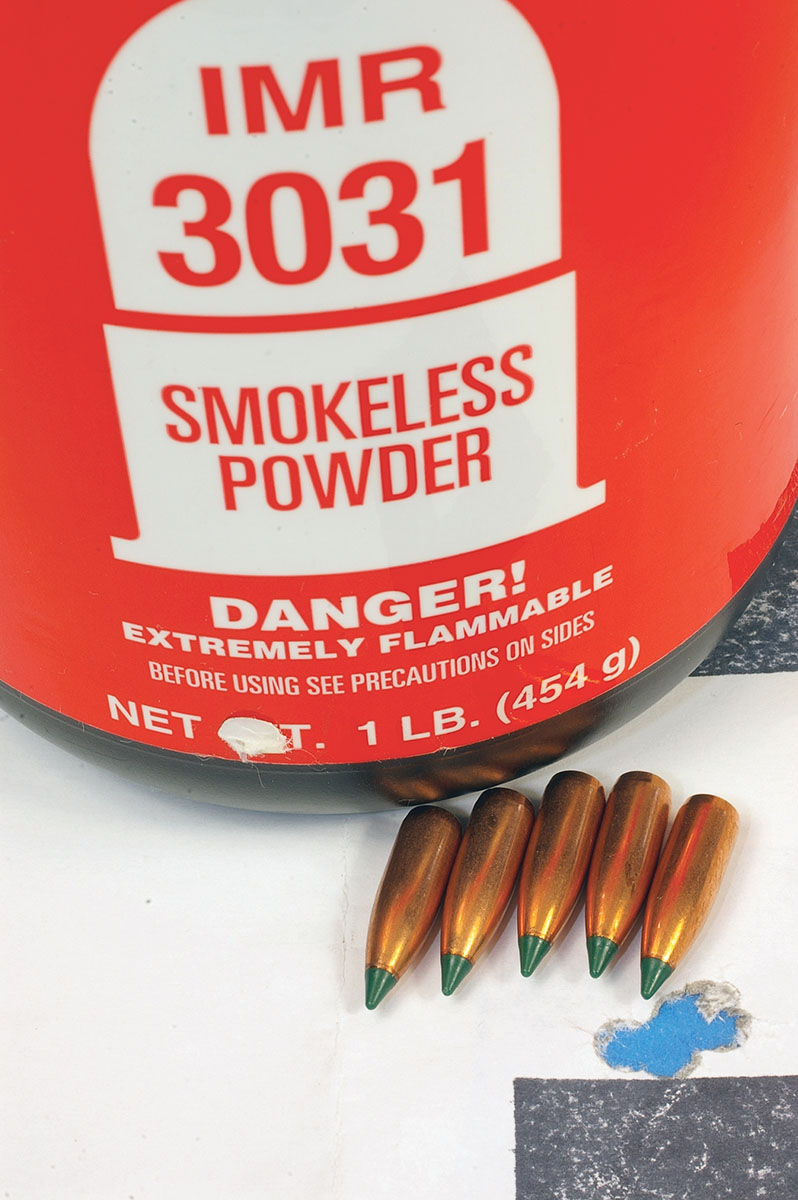 John’s old Ruger M77V 22-250 still has it. This group with Hornady 60-grain bullets paired with SUPERFORMANCE powder was shot at 100 yards.