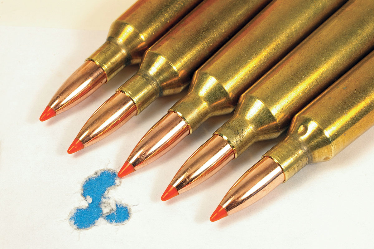 Nosler 50-grain Ballistic Tips loaded over 8208 XBR show why the 22-250 is such a popular cartridge.