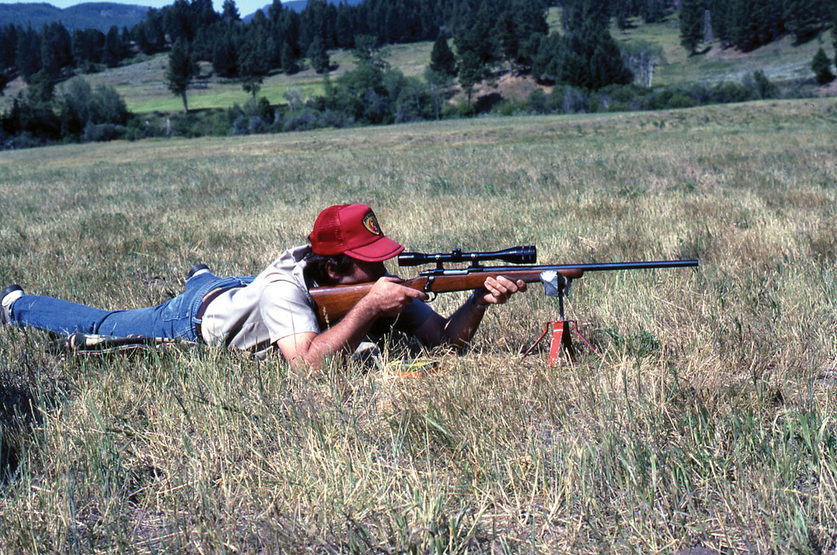 This photo was taken many years ago when John first bought his Ruger M77V 22-250 Remington.