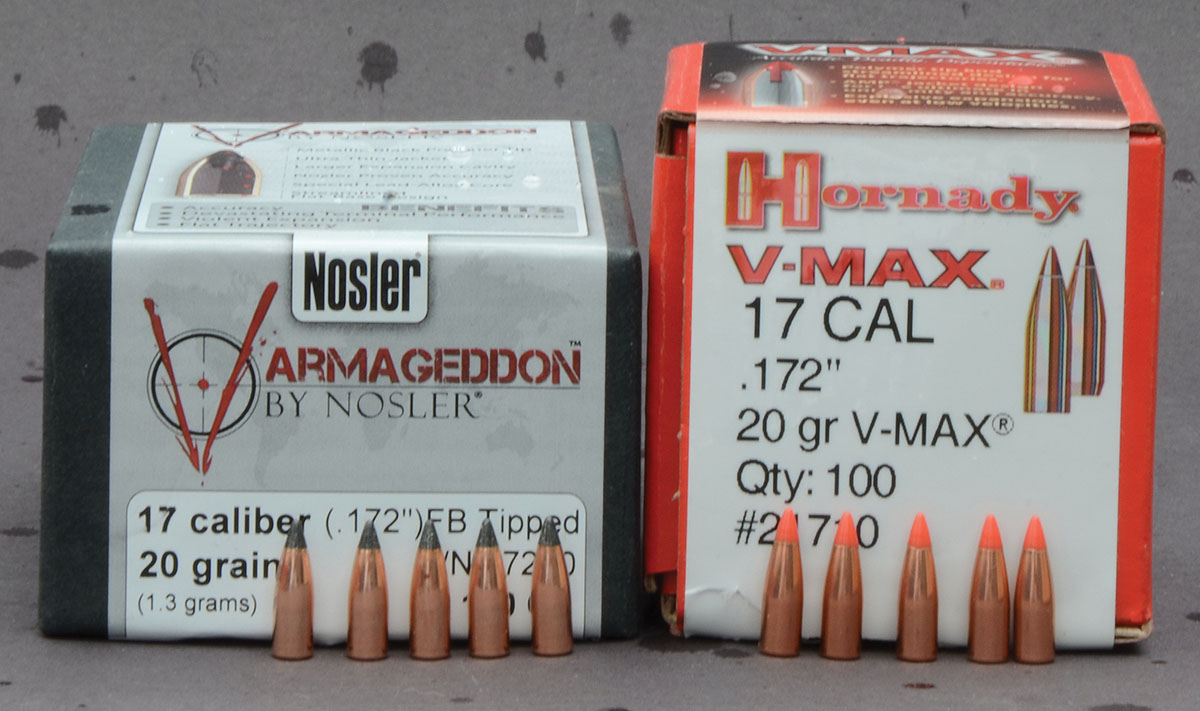 Twenty-grain, .17-caliber bullets are known to provide good accuracy.