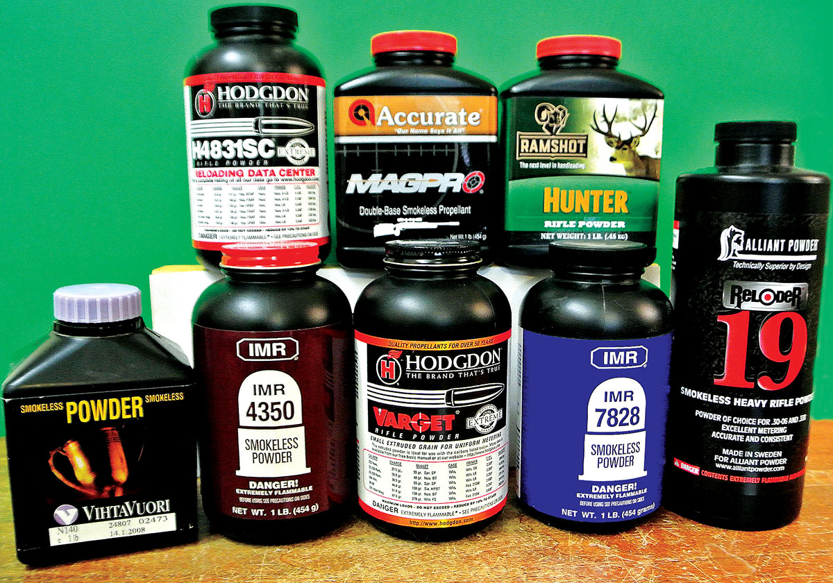 Many powders are compatible with the 243 Winchester depending on bullet weight.