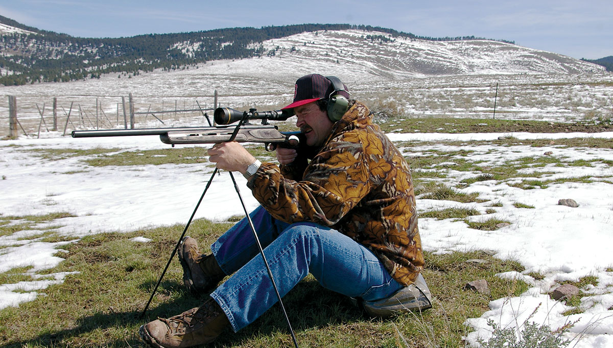 John is using a Remington Model 700 204 Ruger to work over a ground squirrel field with 26-grain Varmint Grenade bullets.
