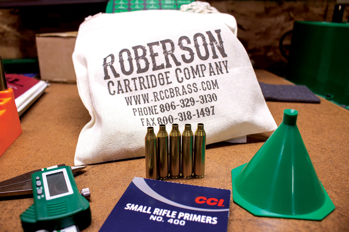 Roberson Cartridge Company offers brass cases turned on a lathe. The company can make any cartridge with a proper headstamp.