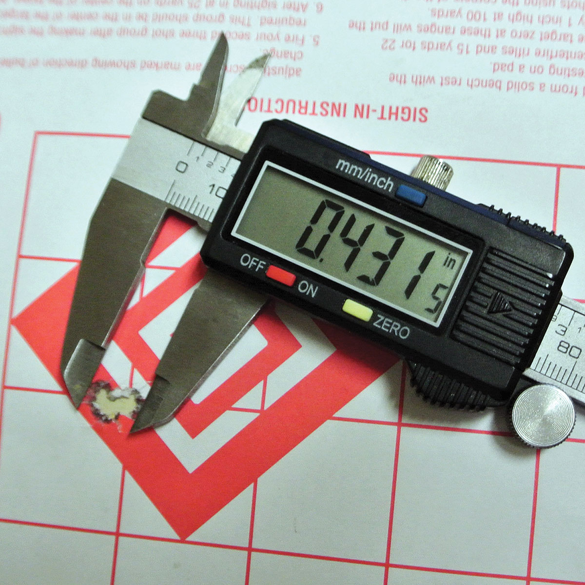 The tightest groups were shot with the Sierra 100-grain hollowpoint Varminter and 62.5 grains of Ramshot Magnum.