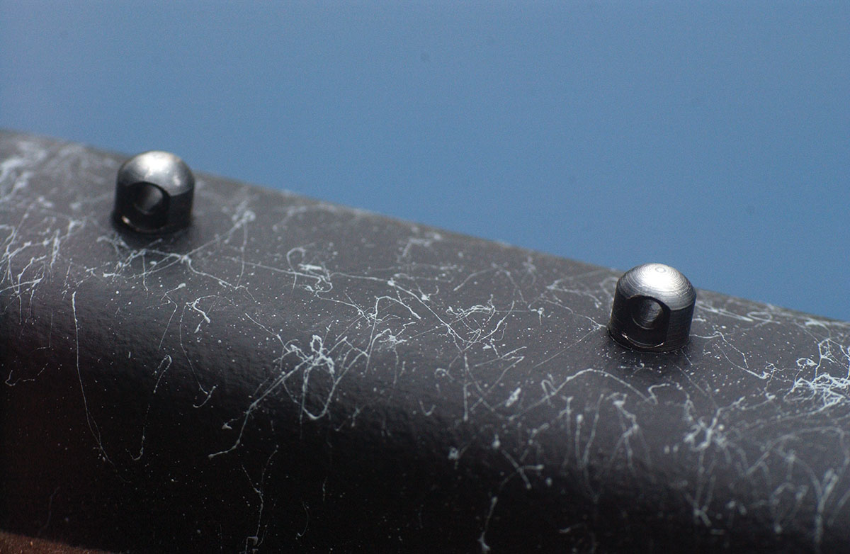 The stock’s forend features a pair of forward sling studs for easy attachment of bipods or other accessories while still allowing the addition of a sling for carrying the rifle.