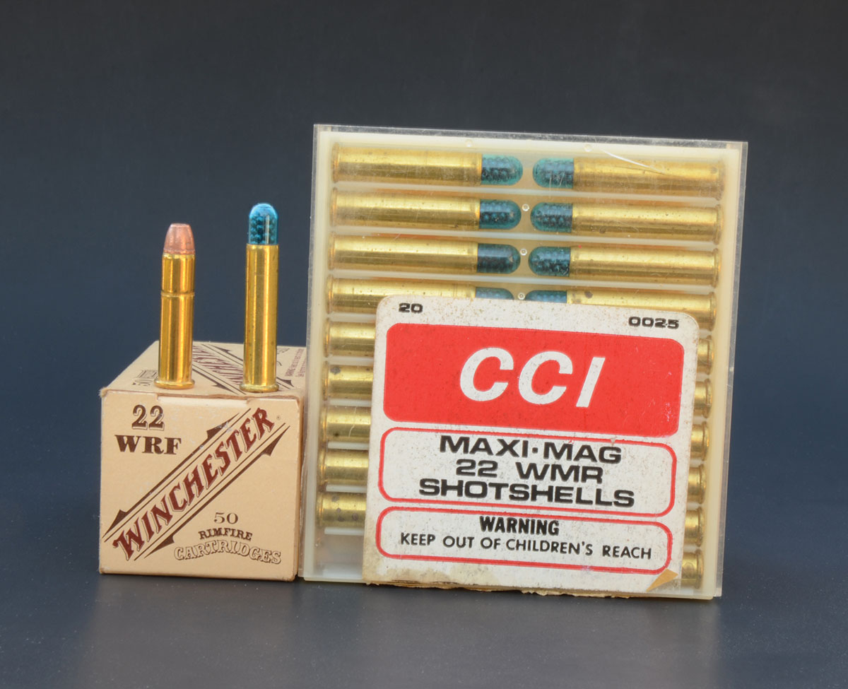 The capability of a rifle in 22 WMR to shoot the Winchester 22 WRF cartridge loaded with a 45-grain Lubaloy-coated lead bullet at 1,300 fps and the CCI 22 WMR shotshell with 52 grains of No. 12 shot makes it more versatile than a 17 HMR rifle.