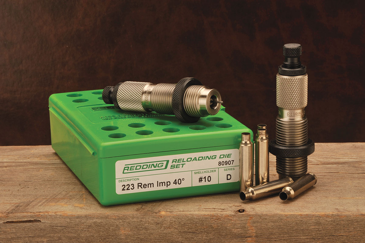 The dies for the project came from Redding and included a full-length sizing and seating die. They are custom dies, so they have to be ordered.