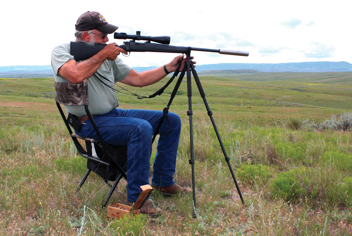 Shooting a quality suppressor typically requires nothing more than cheap foam ear plugs, though with many rifle/cartridge combinations Patrick wears no hearing protection at all.