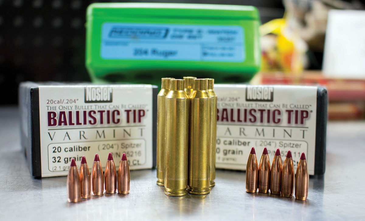 Nosler offers two weights in .204 bullets – 32 and 40 grains. The test rifle showed a definite preference for the former.