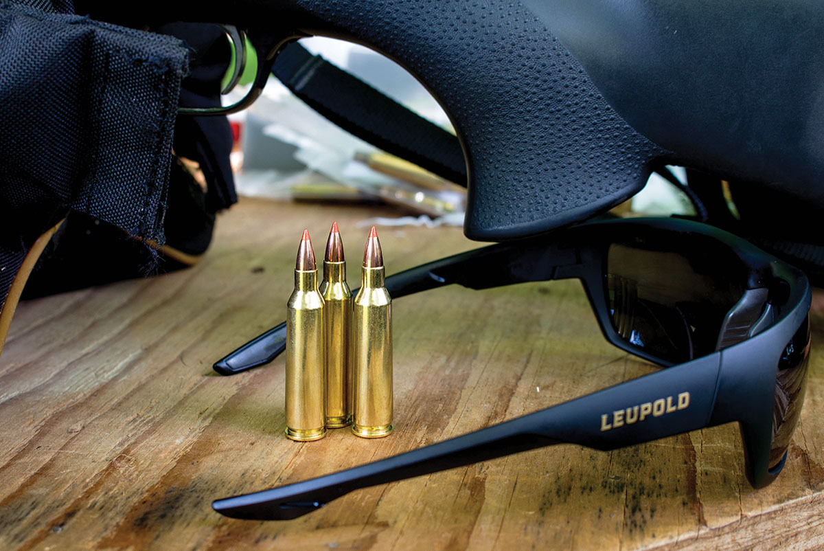 The 22-250 Remington was loaded with 40-grain Nosler Ballistic Tip Varmint bullets.