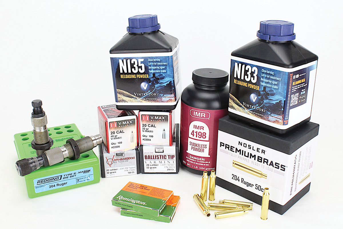 Handloading components were about as cosmopolitan as it gets, with seven different manufacturers represented in the exercise.