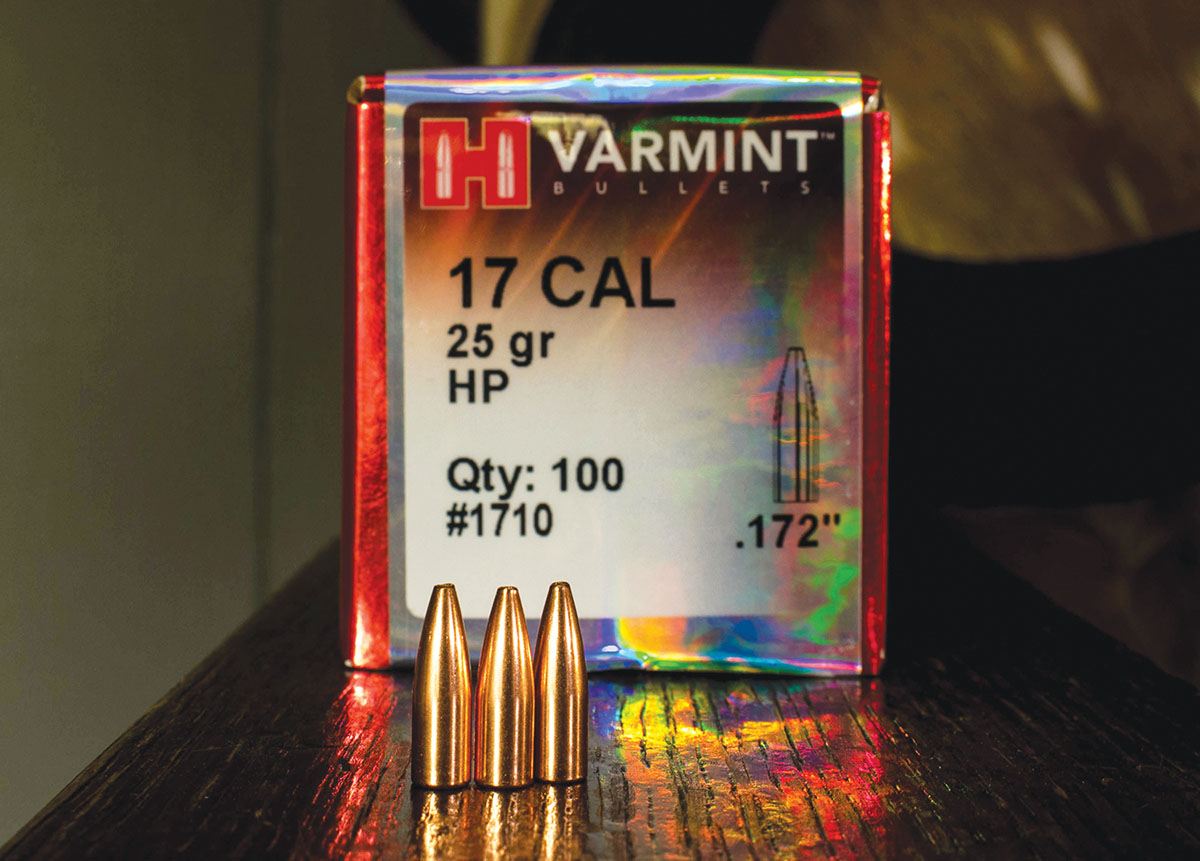 Hornady’s 25-grain flatbase hollowpoint worked very well with Norma 200, IMR-4227 and IMR-4198.