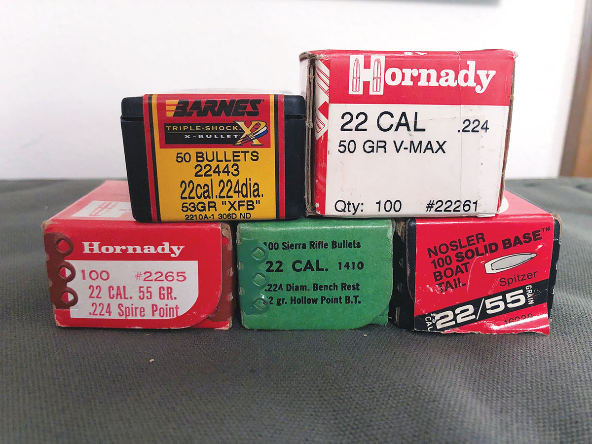 With the 1:14-inch twist, the .220 Swift will handle bullet weights from 34 grains up to and including some 60/62-grain bullets. He finds those in the 50- to 55-grain range typically the most accurate and versatile with a wide variation in bullet construction to suit different needs.