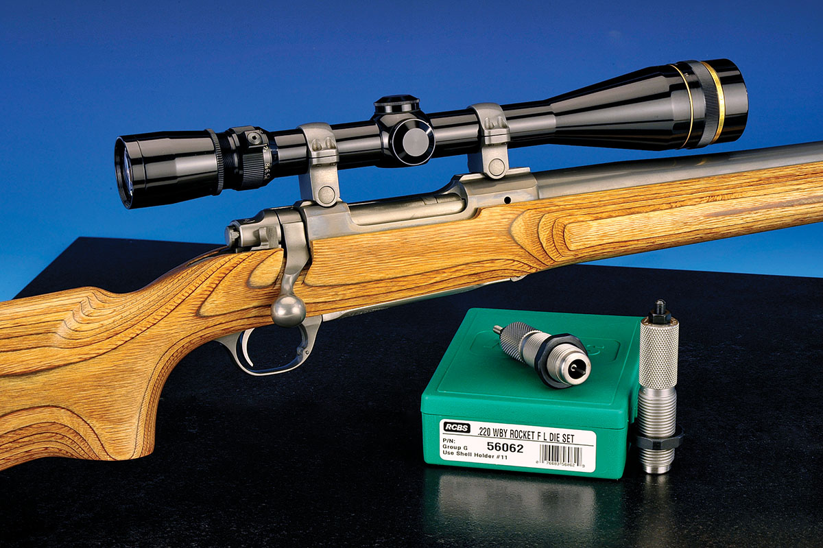 The Ruger MKII Target rifle is a perfect candidate for the conversion to the .220 Rocket. Originally chambered for the .220 Swift, it took only slight modifications to turn it into the Weatherby wildcat.