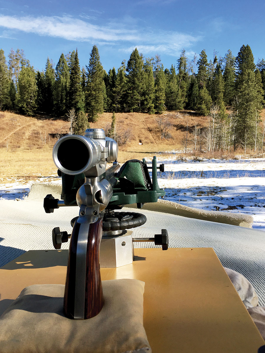 Dick used a 100-yard range to test loads.