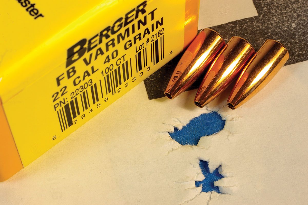 Sometimes all the velocity from a .22-250 is unnecessary. In that case, it can be loaded to reduce velocity for short-range shooting.