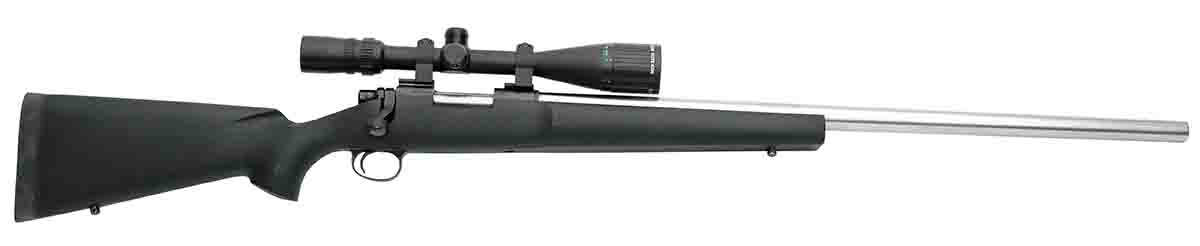 Layne received the first 40-XB KS Varmint Special in .220 Swift built by the Remington Custom Shop in 1987. It has a flat-bottom Kevlar stock, a heavy, match-grade 27.25-inch stainless-steel barrel and weighs 10.5 pounds without a scope. The rifle was eventually offered in a number of other calibers.