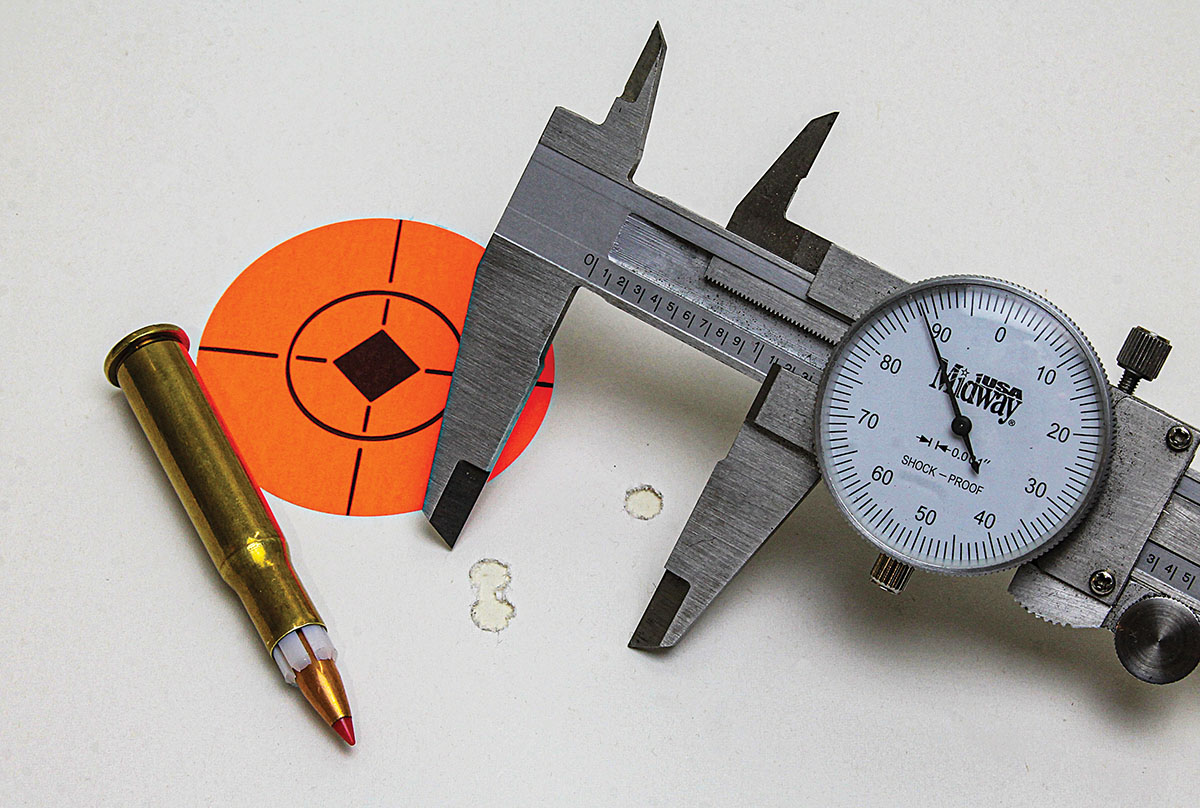 Recommended powder and bullet weight combinations never broke the 1-MOA benchmark in the Savage 340B.