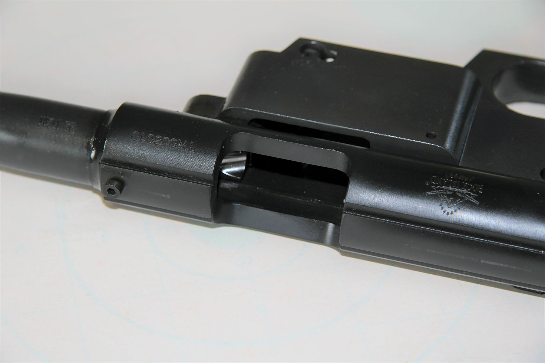 The rifle includes an integral scope-mounting base that accepts standard scope rings. Patrick added a DIP Inc. slide-on/bolt-on Picatinny rail to allow more mounting options.