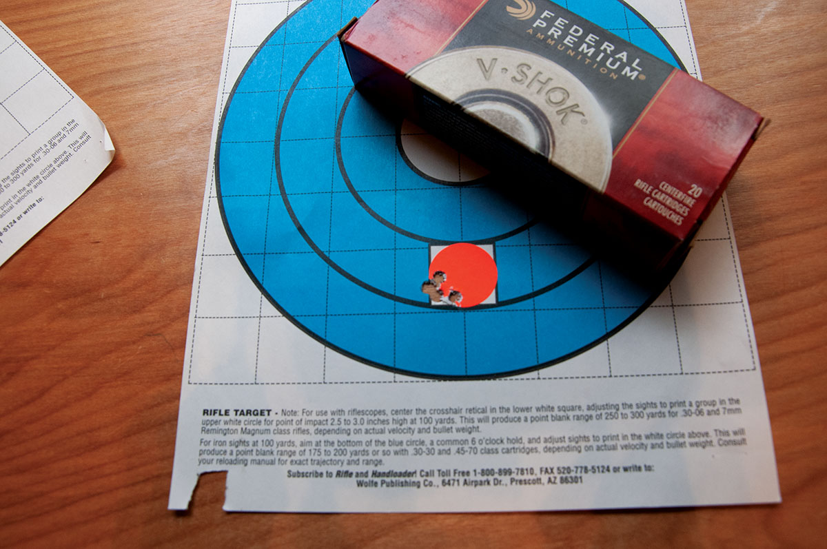 Federal’s V-SHOK loads also shot very well.