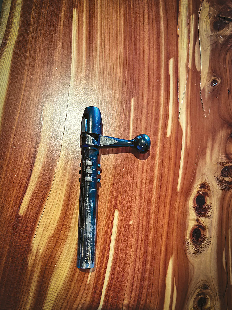 The three rows of three lugs is the distinguishing characteristic of the Remington 788.