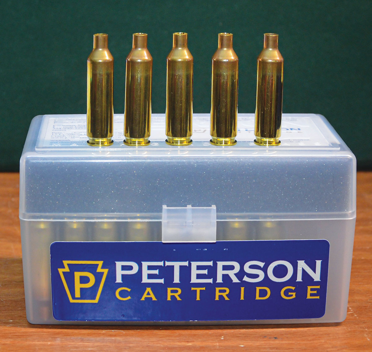 Match-grade 22 Creedmoor cases made by Peterson Cartridge were used, and the quality is excellent. They are available with Large Rifle or Small Rifle primer pockets.