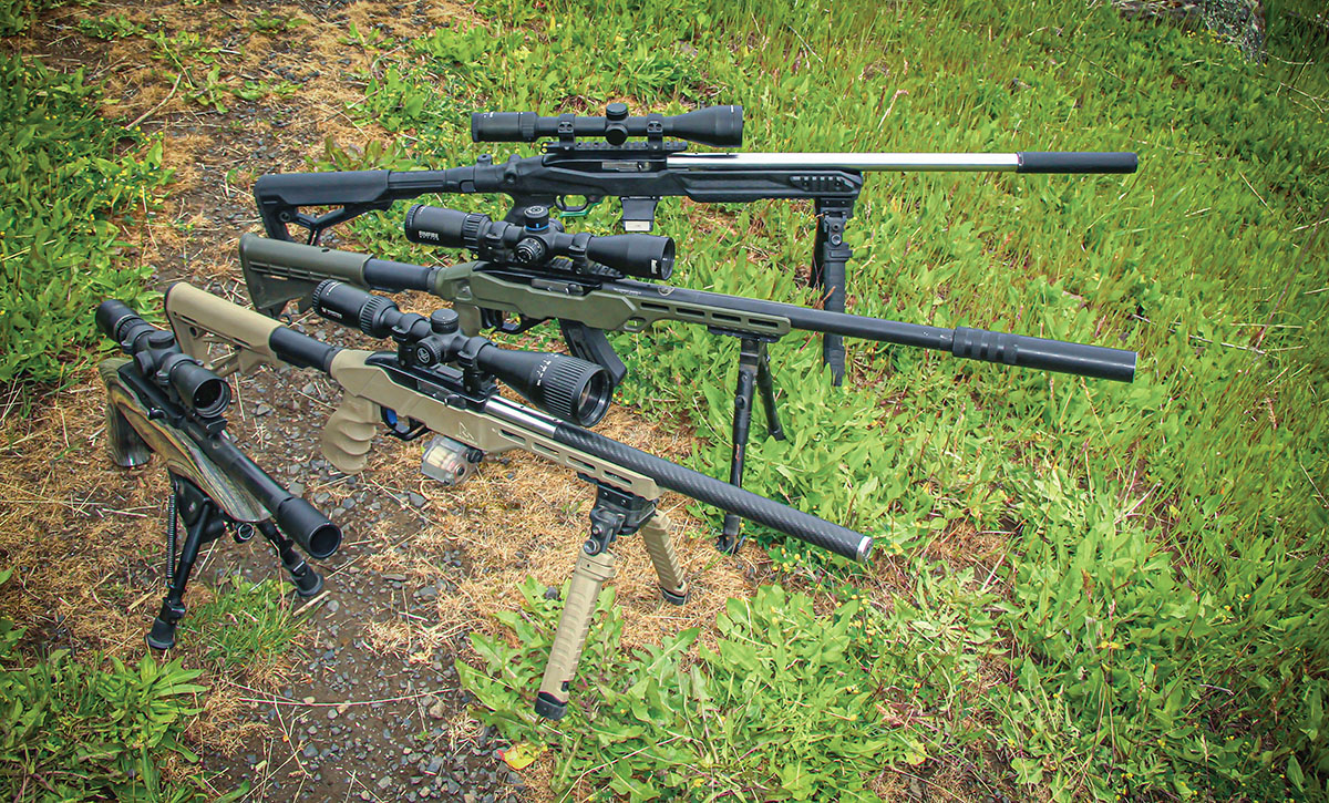 Patrick owns four Ruger 10/22 builds, each built to address specific shooting conditions, such as bench shooting, private-lands/truck-based shooting and hiking areas. The Ruger 10/22 Charger pistol holds a 10½-inch Adaptive Tactical Tac-Hammer barrel.