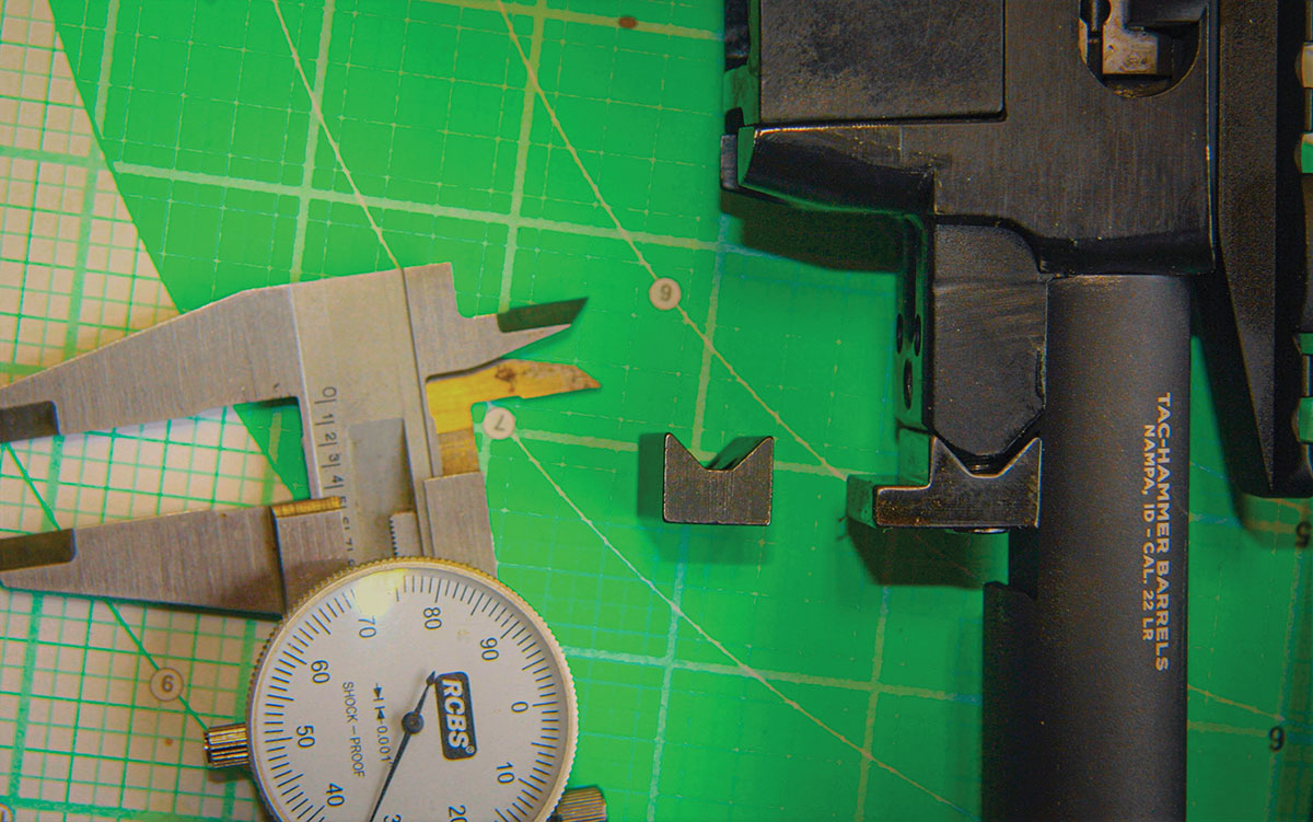 Little Crow Gunworks’ GRX recoil lug is mandatory for any serious Ruger 10/22 shooter. It replaces the 10/22 barrel-retention V-block and creates a mid-action recoil lug that improves accuracy. Proper installation requires about an hour.