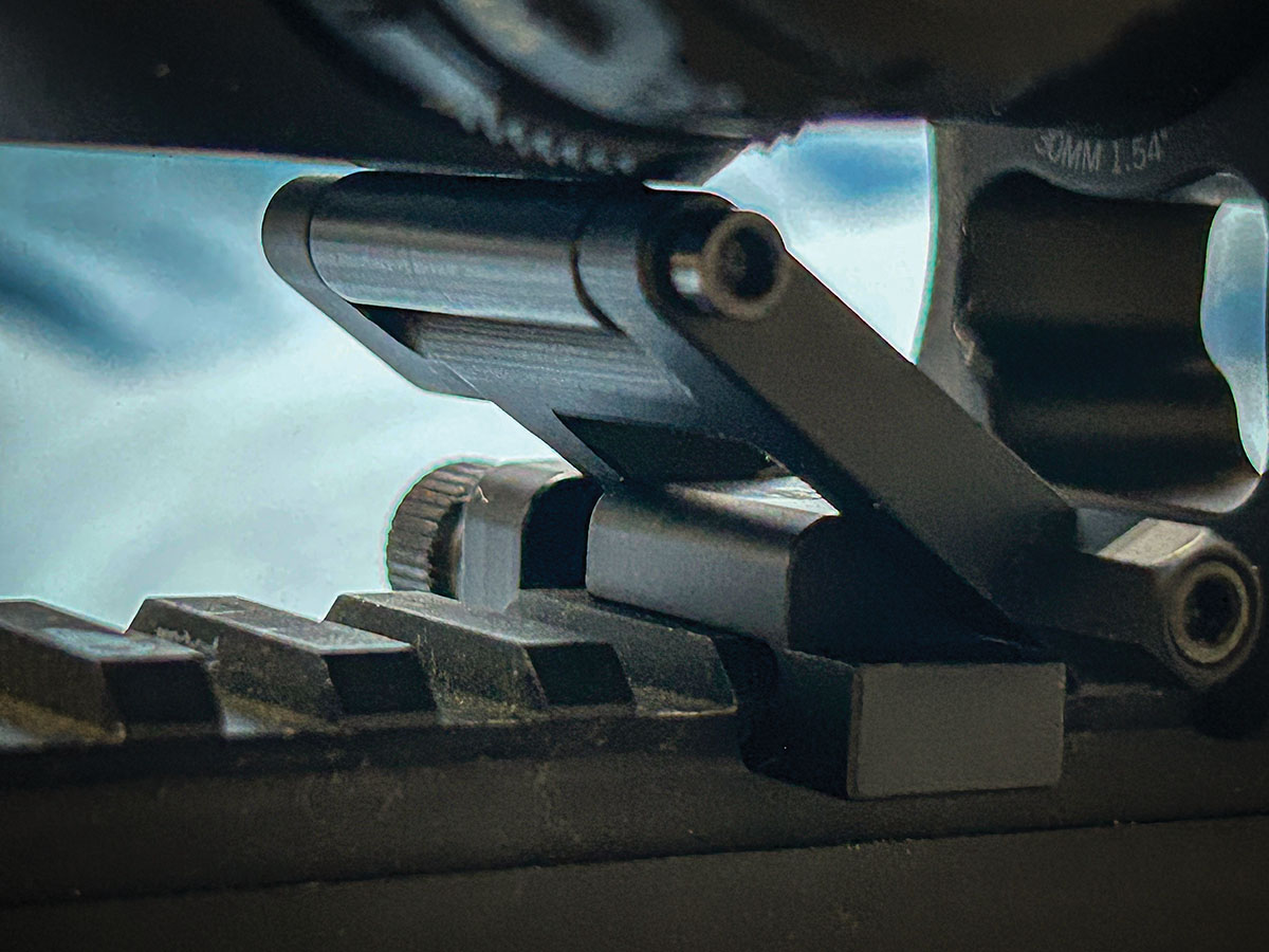 If you haven’t seen one of these clever little gadgets from Fix It Sticks, it is time to look into them. Called a Scope Jack, this tool is secured to the firearm’s Picatinny rail and then raised until the armature comes into contact with the flat portion of an optic beneath the turrets, forcing the scope into alignment with the Picatinny flat. It made replacing the optic on the Bushmaster a job that only took a few minutes.