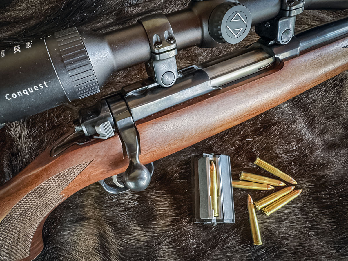 The rotary box magazine holds six rounds of ammunition. Additional magazines can be purchased for the shooter who wants to rapidly swap out magazines before needing to reload.