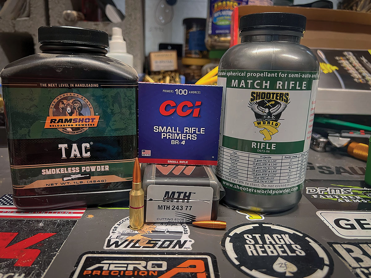 A Cutting Edge MTH 77-grain 6mm bullet.